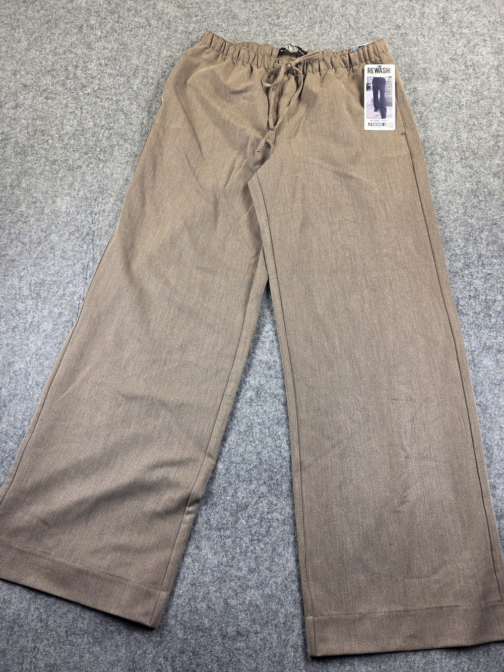 NWT Rewash Microband Wide Leg Pants Mink Brown Size M